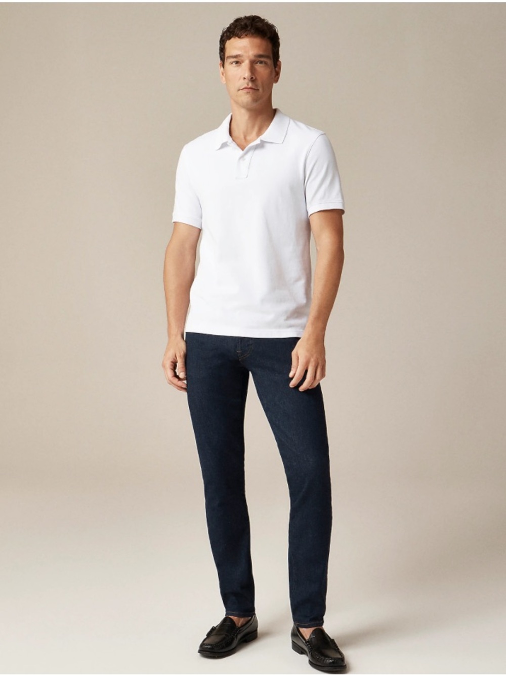 J. Crew 484 Slim-fit stretch jean - Aged Dark Indigo